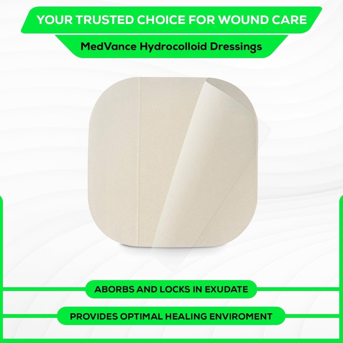 Hydrocolloid Wound Dressing Extra Thin, Latex Free, Size: 10Cm X 10Cm - 10/ Box