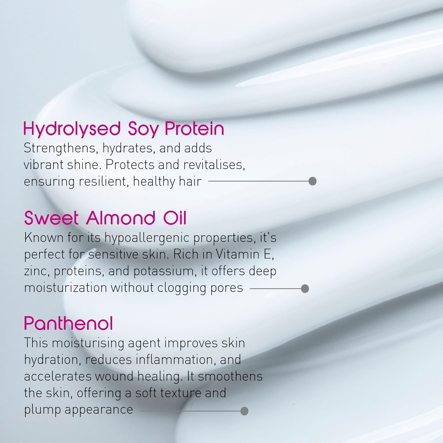 Be Lustrous Protecting Conditioner - Menopause Haircare. Adds Shine and Softness, Hydrates, Strengthens, Improves Texture and Reduces Breakage with Panthenol, Sweet Almond Oil, Hydrolyzed Soy Protein image number 5