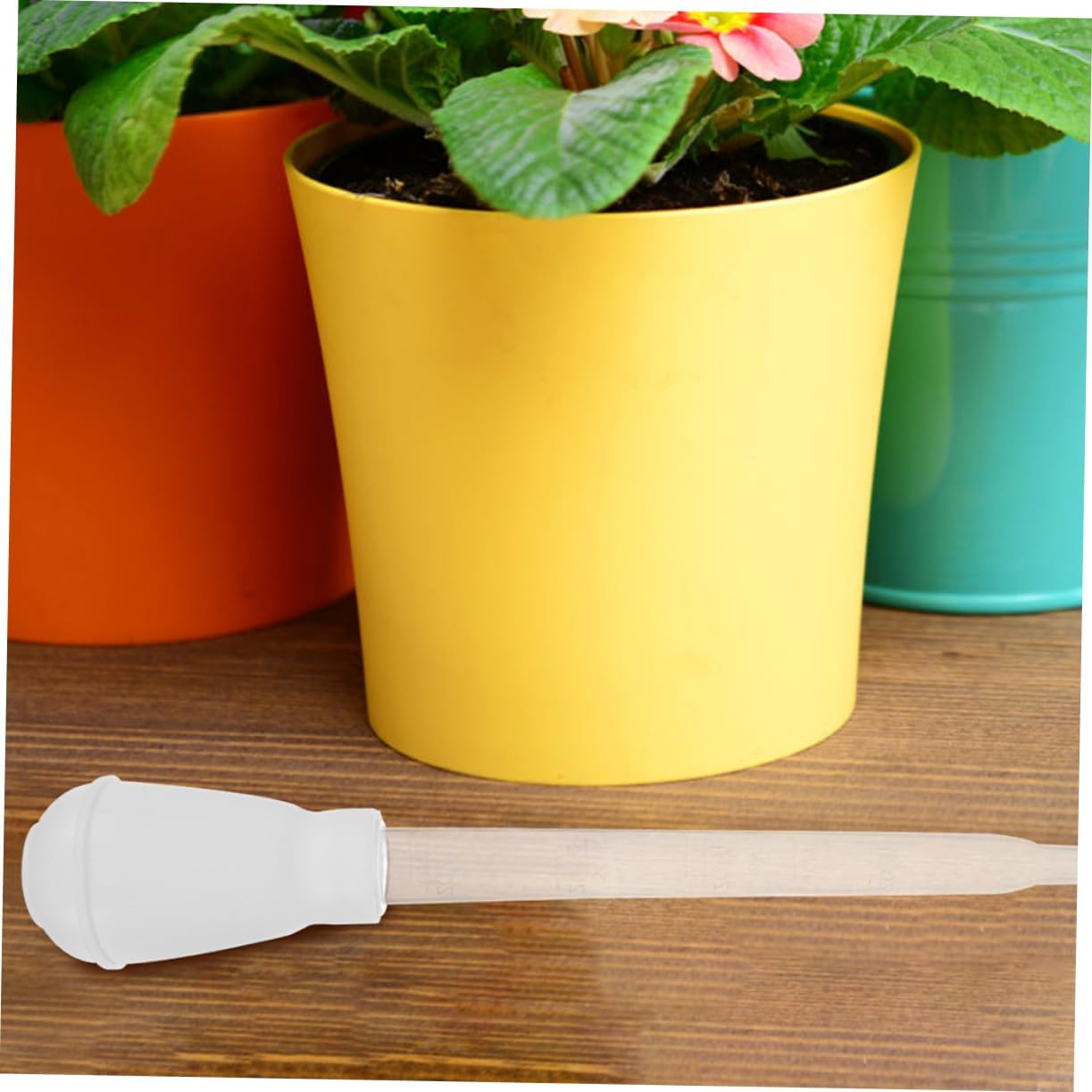 3Pcs Plant Saucer Water Absorber with 30Ml Plastic Suction Tubes Gardening Tool for Flower Pot Accessories Water Sucker Tray Set for Indoor and Outdoor image number 5