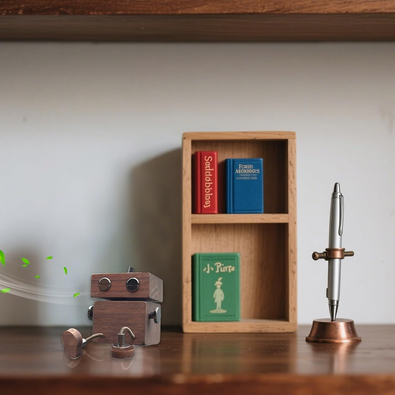 Car Scent Freshener, Shaking Wooden Man Figurine Car Air Freshener, Automotive Aromatherapy Odor Eliminator Perfume Figurine for Men Women Dad Father Husband image number 3