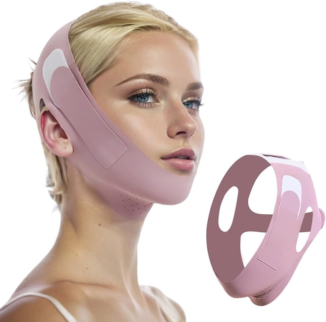 V-Line Lifting Chinstrap, V-Line Mask, Chinstrap for Sleeping, Reusable Face Strap, Chin up Patch, V-Shaped Belt, Shaped Face Mask for Sagging image number 6