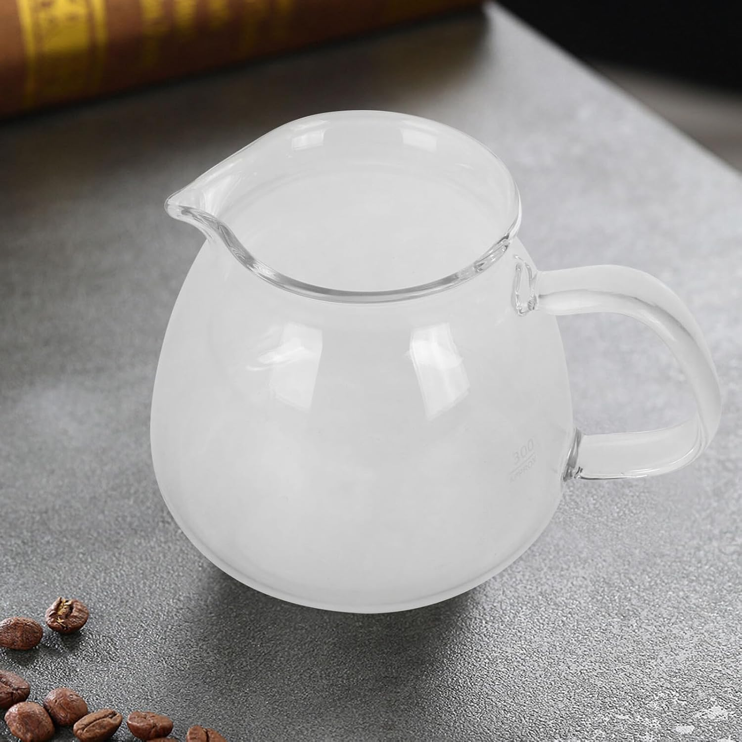 SHINEOFI Manual Pour Coffee Pot Small Glass Jug for Sharing Turkish and Espresso Coffee with High Transparency Glass Server for Tea Brewing and Precise Water Control in Stylish Kitchen image number 6