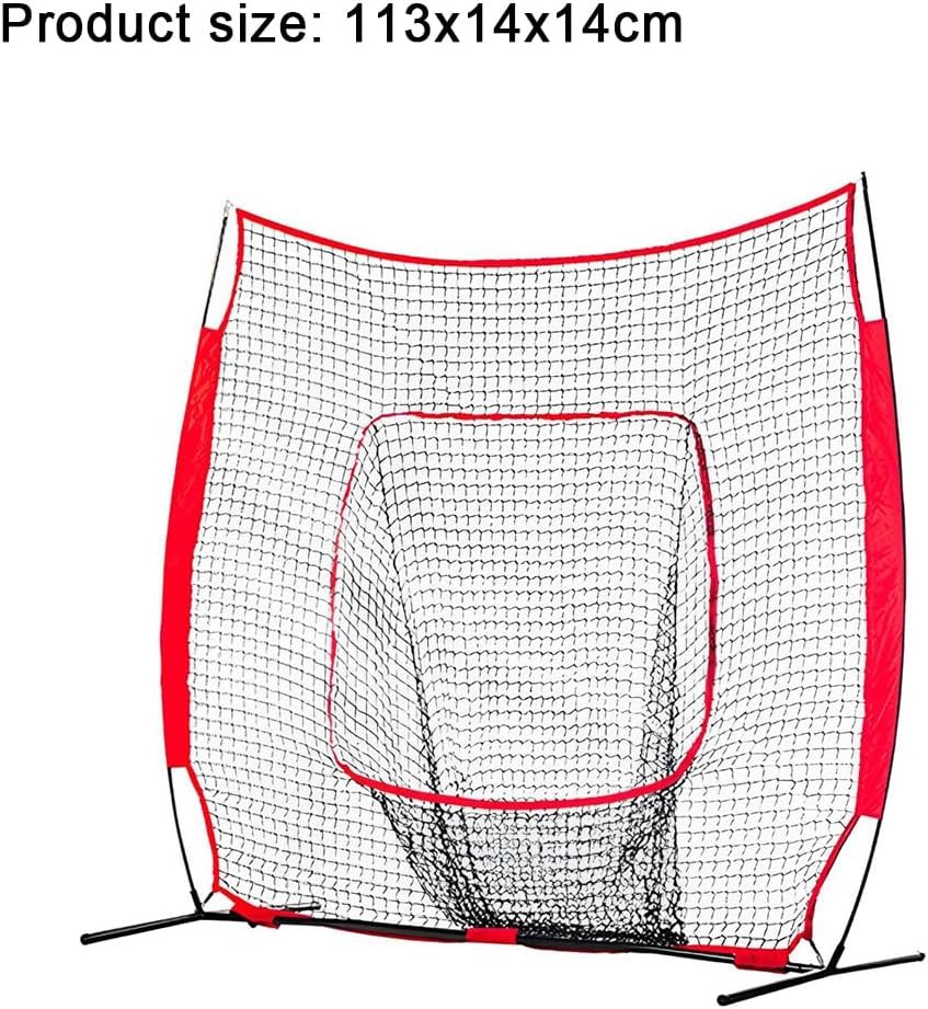TOMVAES Baseball & Softball Net Bundle with Weighted Baseballs & Strike Zone Target,Compact Lightweight Portablepractice Hitting, Pitching, Batting and Catching, Training Backstop image number 2