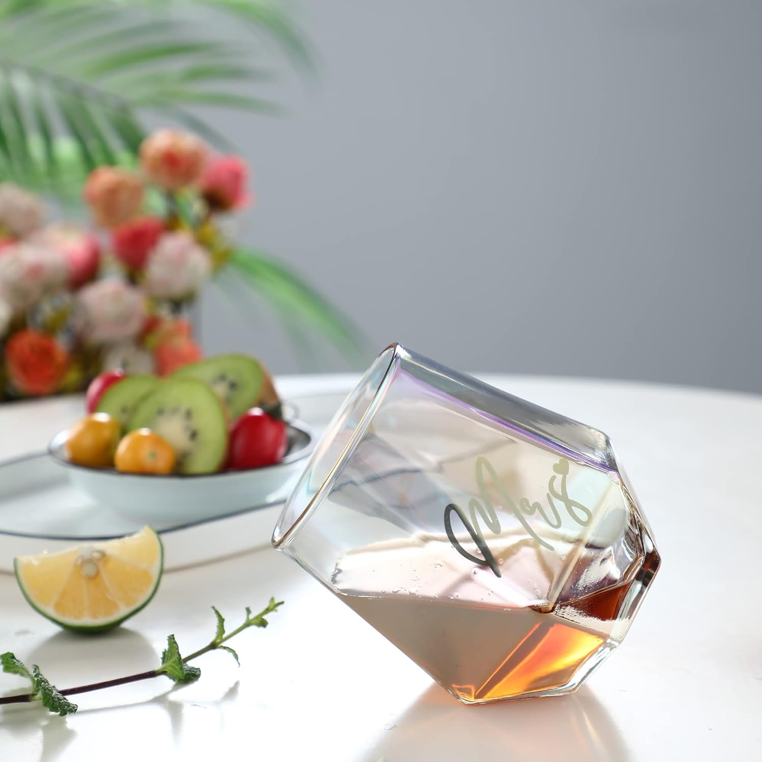 Mr and Mrs Couple Glasses,Wine Glass Mugs Set,Wedding Mugs for Bride and Groom,Wine Glasses Gifts for Couple Anniversary,Gifts for Women,Bridal Shower,Engagement,His & Hers,Christmas Valentines Day image number 1