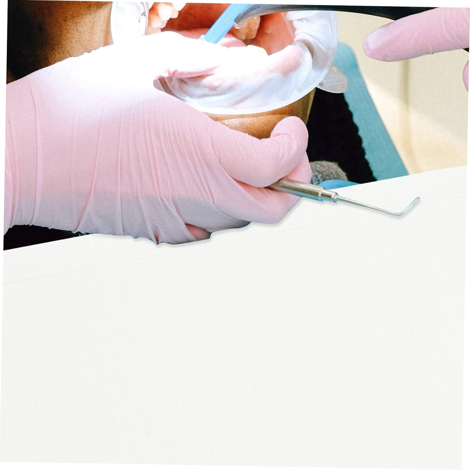 Garneck 125Pcs Disposable White Nail Table Mats - Manicure Desk Pads for Nail Art - Tattoo and Beauty Salons Pulp Paper Mats for Clean and Hygienic Workspaces image number 5