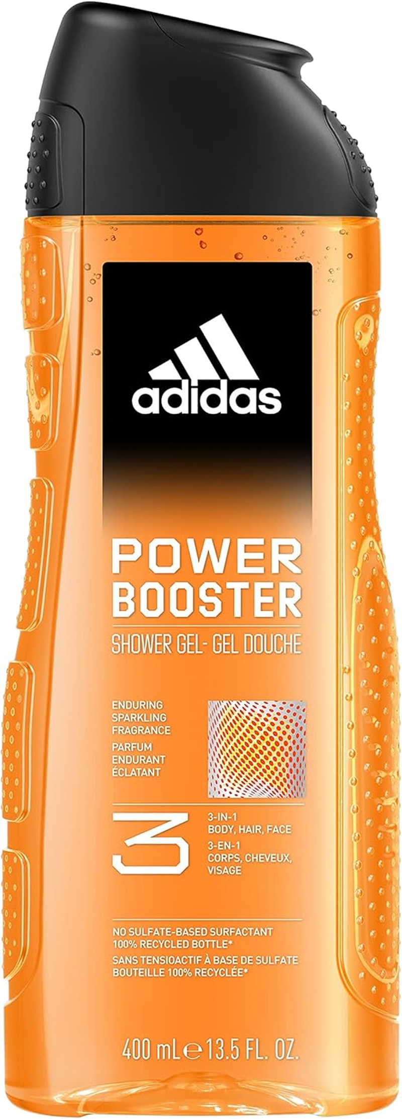 Shower Gel - Power Booster by adidas for Men - 13.5 Oz Shower Gel