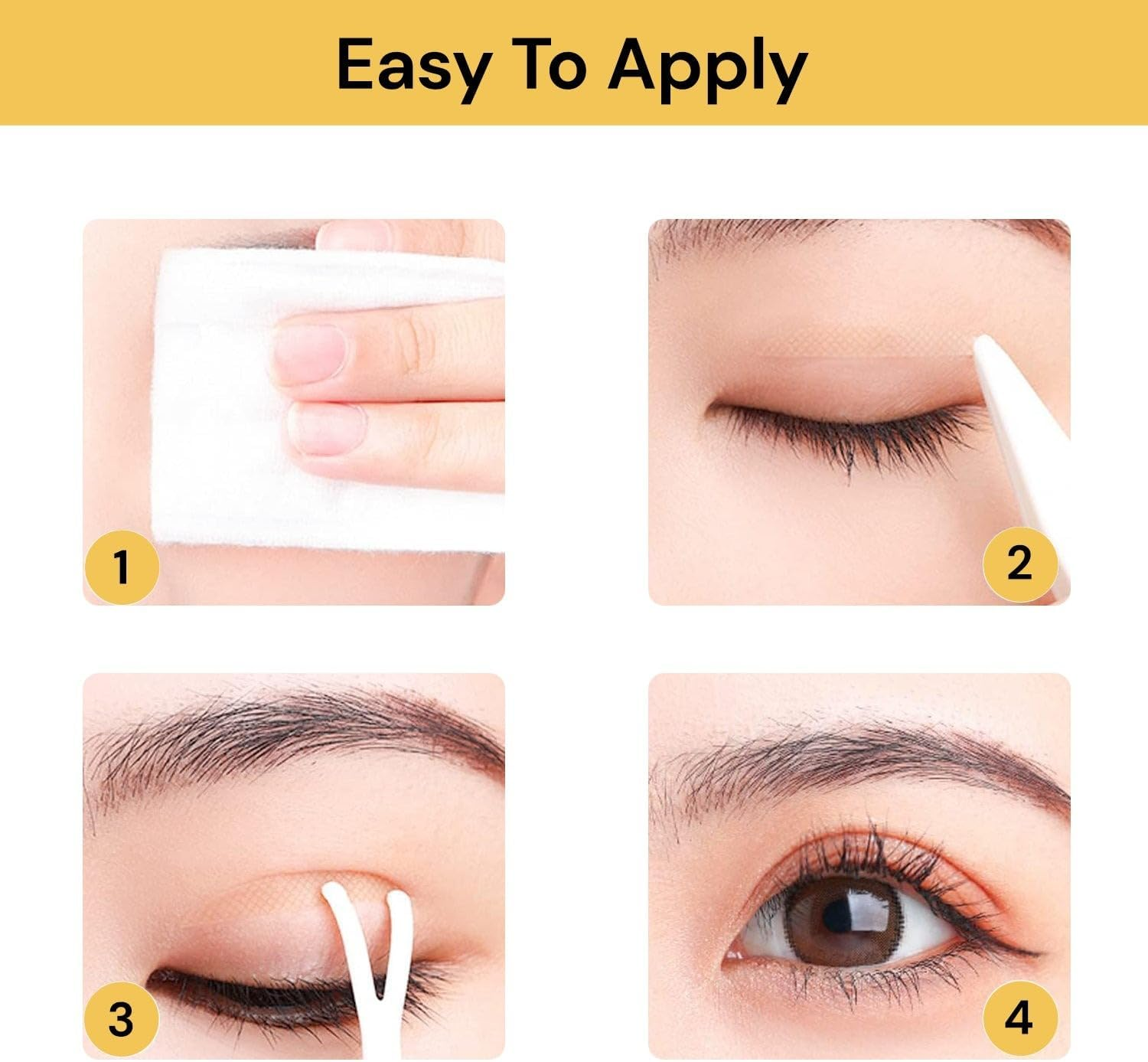 EZONEDEAL Eyelid Tape Sticker (200 Pcs) image number 4