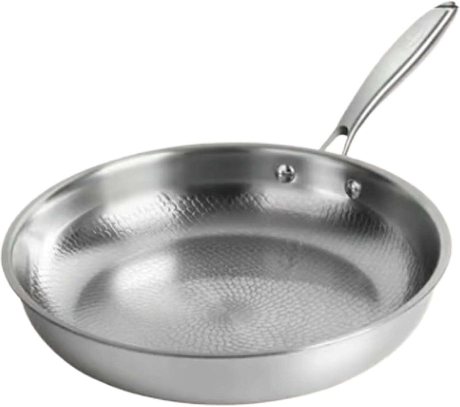 Cooking Pan,Scratch-Resistant Cookware,Titanium Hammered Frying Skillet - for Kitchen Stove Cooking Pancake Breakfast Fish Steak Egg Meat Vegetable