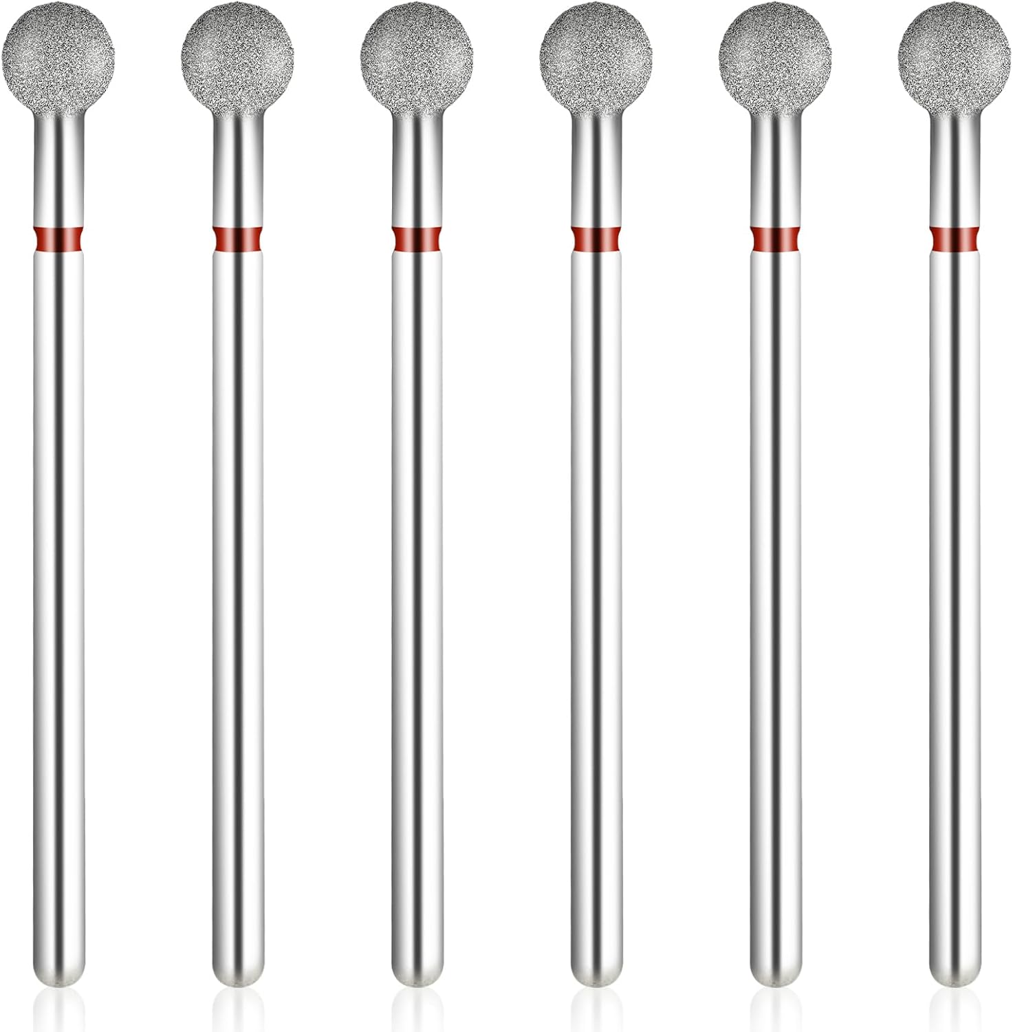 6 Pcs Nail Drill Bits Ball Bit Nail Drill Cuticle Bit for Nail Drill 3/32'' Cleaning Nail Bits Professional Cuticle Drill Bits for Acrylic Manicure Pedicure Cuticle Gel Polishing image number 3