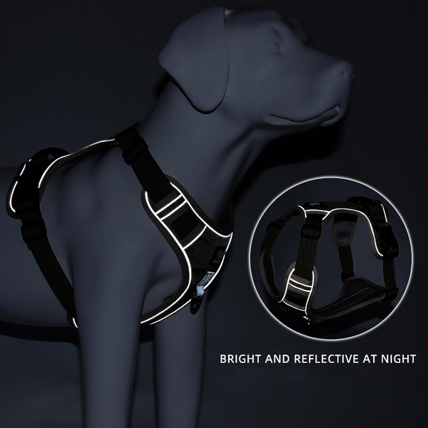 Esenlong No Pull Dog Harness with Leash and Handle Reflective Puppy Vest for Easy Control image number 6