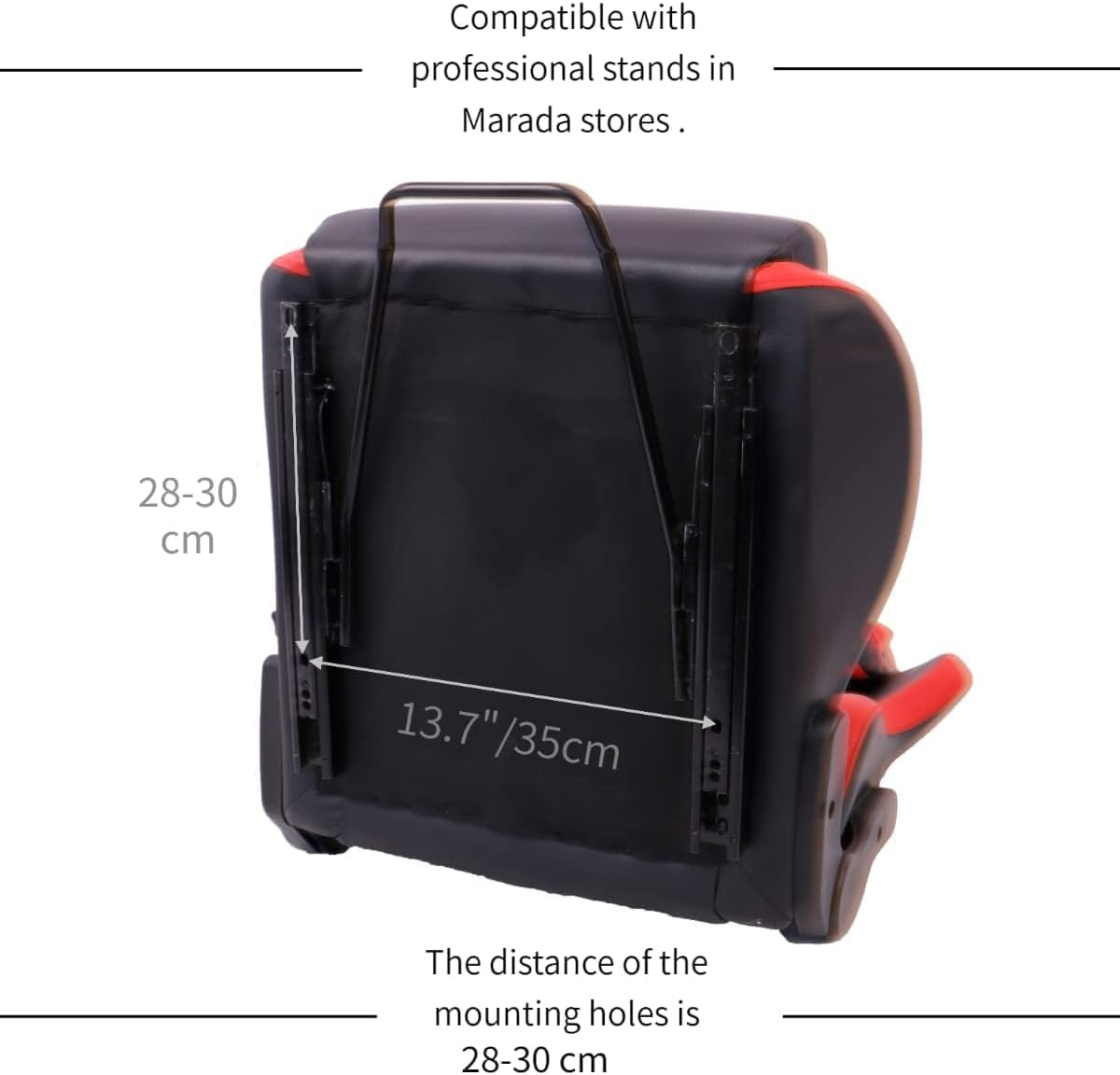 Dardoo Racing Seat with Double Lock Slip for Racing Wheel Stand Cloth Red with Installed Parts image number 5