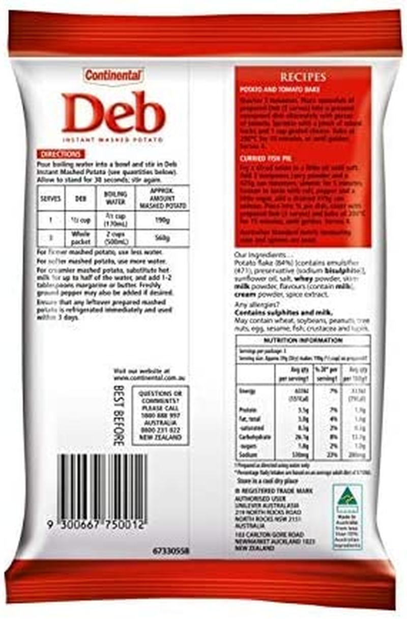 CONTINENTAL | Instant Mashed Potato, 115G image number 3