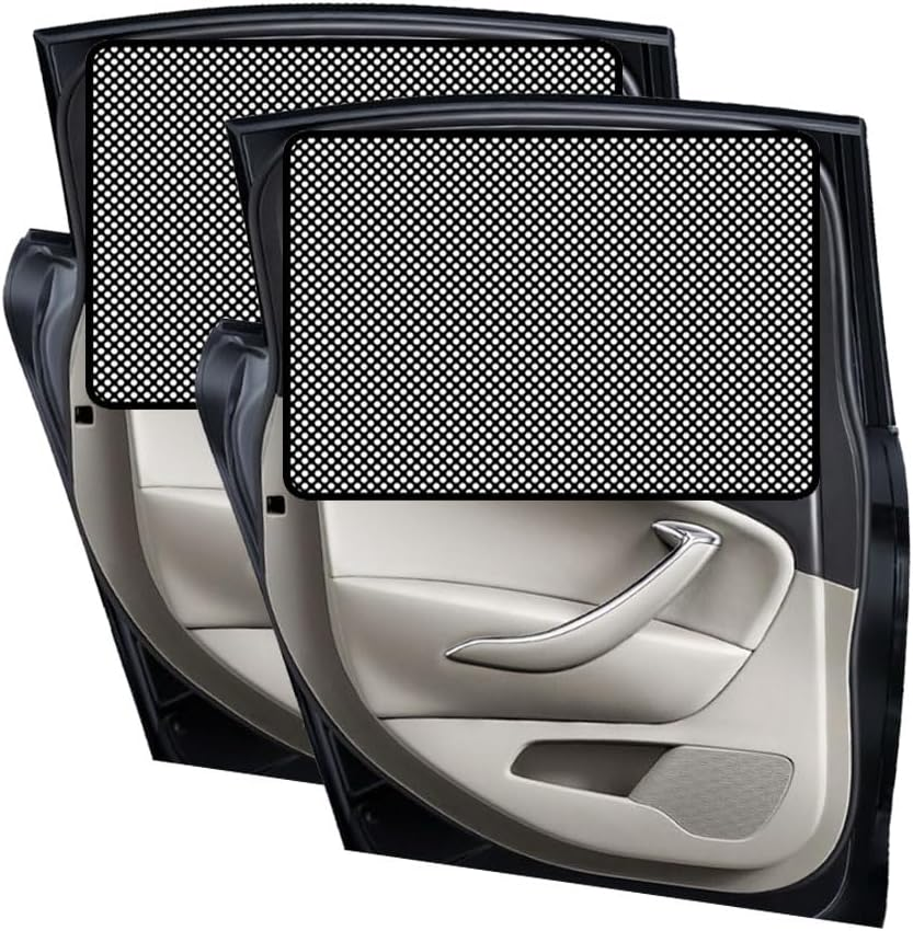 Skycabin Universal Car Window Shades for Kids & Baby,2Pack Magnetic Sun Shade,Side Windows Sunshade Cover for Car Seat Sun Protection and Sun Cover Full Windows image number 5