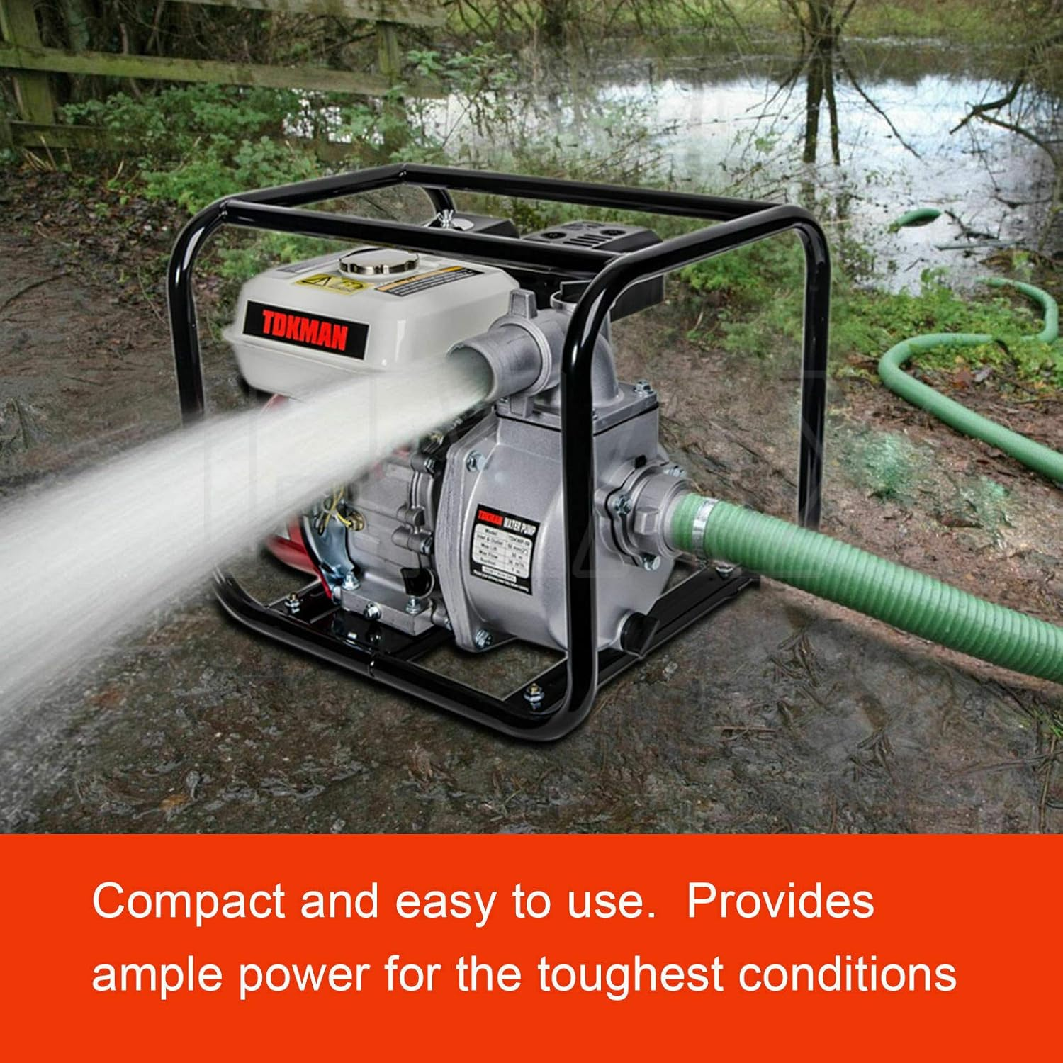 8HP Petrol High Flow Water Transfer Pump Fire Fighting Irrigation Garden 2 Inch 3 Inch 2" 3" (2 Inch) image number 1