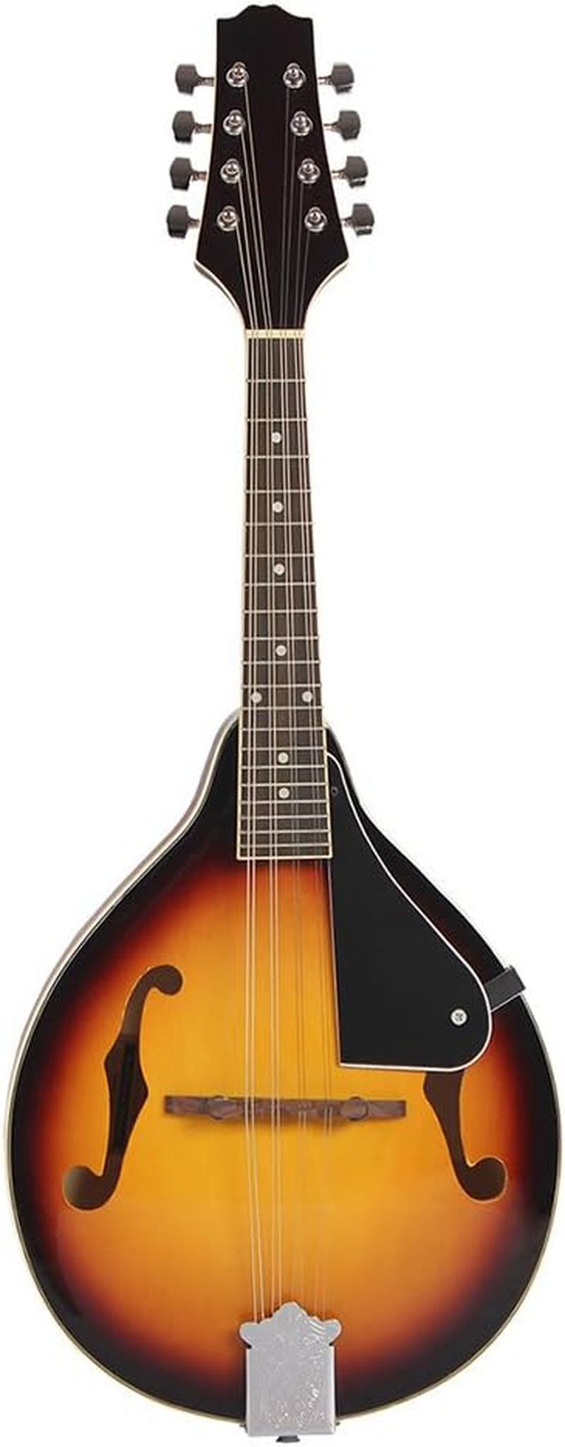 Mingzhe 8-String Basswood Sunburst Mandolin Musical Instrument with Rosewood Adjustable Bridge image number 3