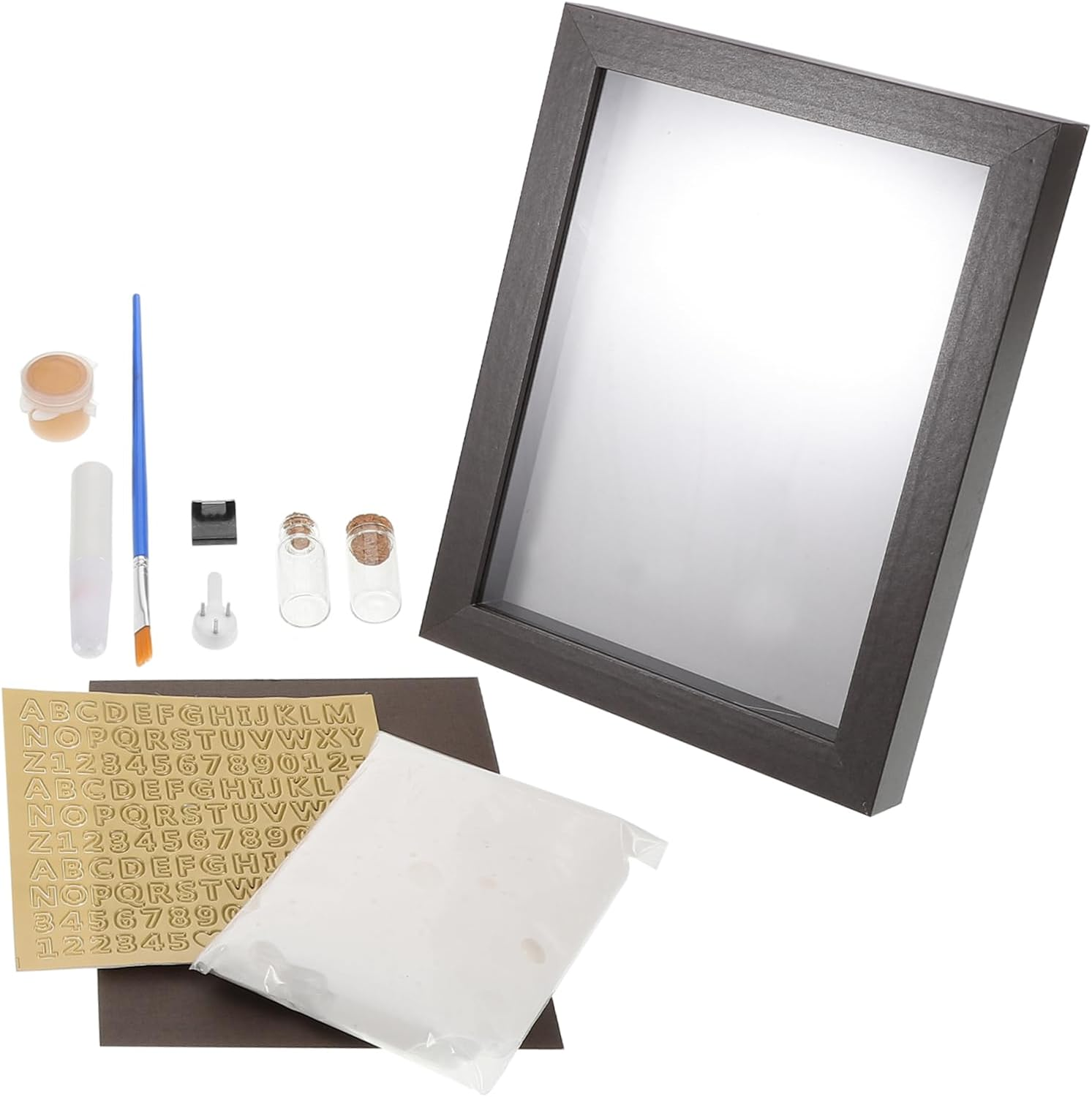 VICASKY Handprint Footprint Keepsake Frame Newborn Shower Memory Kit Nursery Decor image number 6