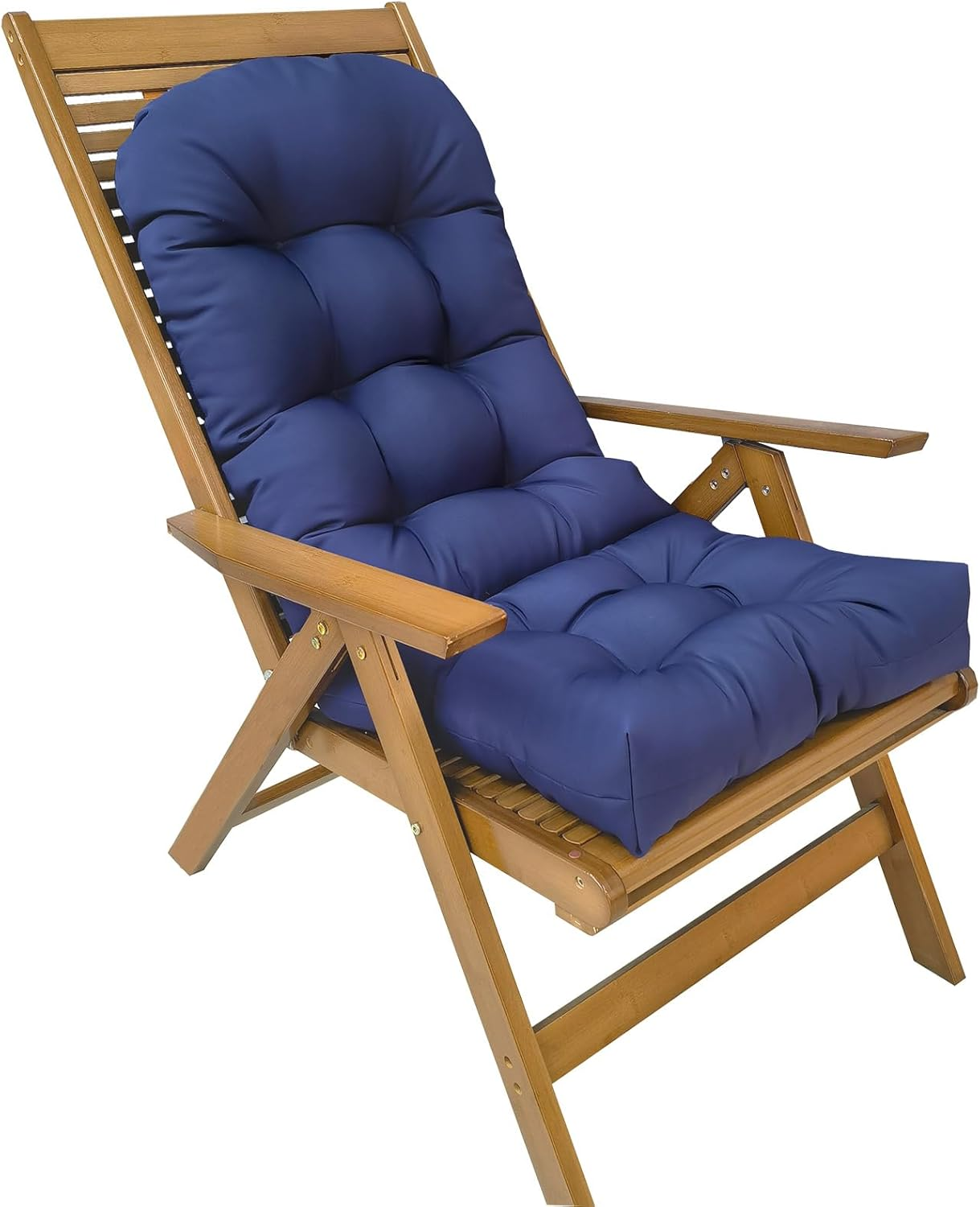 Gollense Adirondack Chair Cushion Rocking Chair Cushions High Back Patio Chair Pad for Indoor/Outdoor Water-Resistant Lounge Chair Replacement Seat Pillow with Ties for Garden Furniture (Dark Grey)