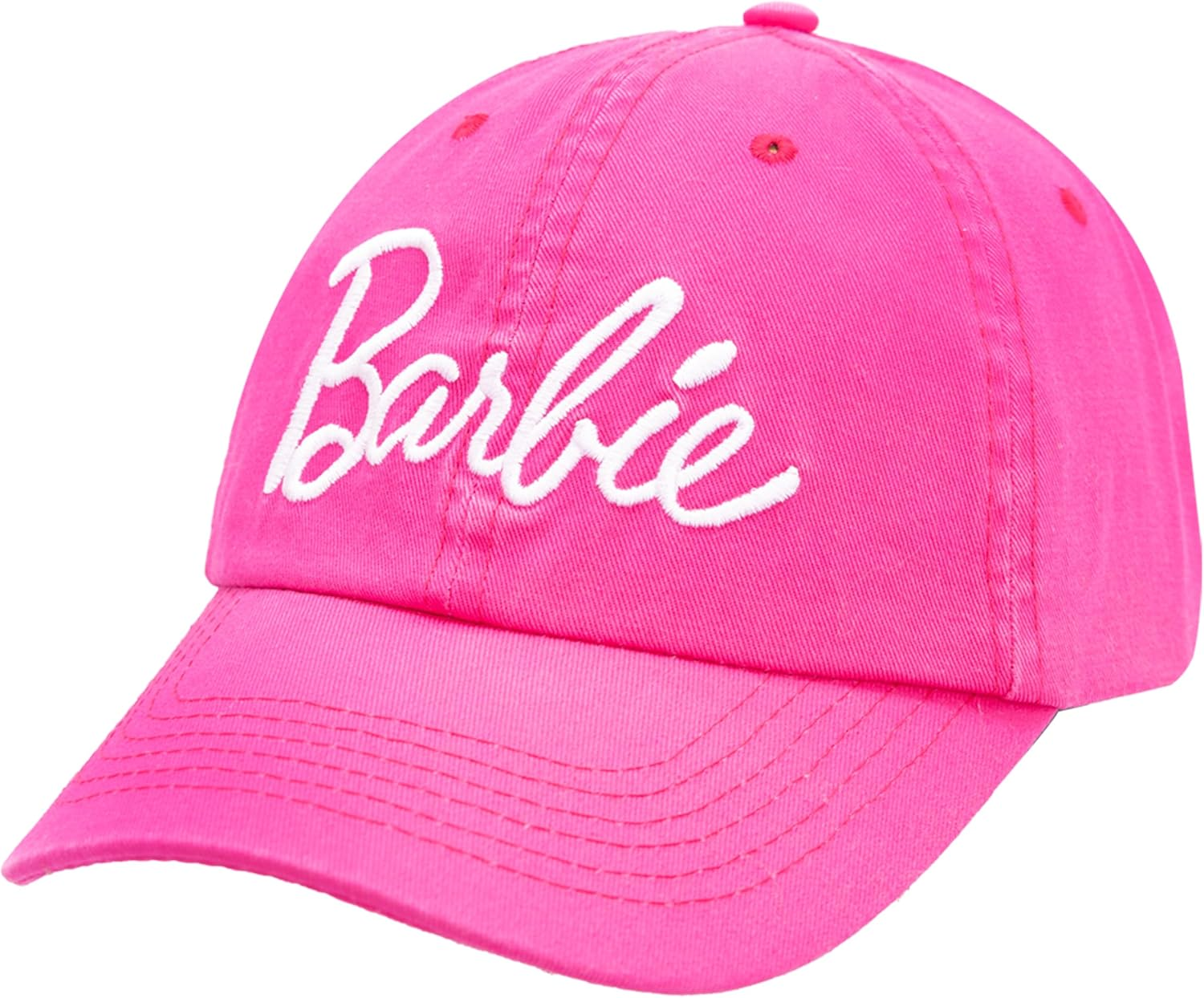 Barbie Baseball Cap for Women &ndash; Soft Cotton Womens Cap with Curved Brim &ndash; Adjustable Snapback Hot Pink Baseball Cap