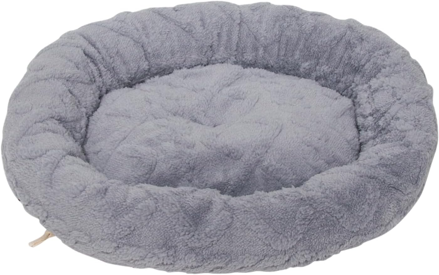JACK and VANILLA, Cuddly Basket for Cats, Elegant Design, Soft Padding, Easy Care, Ideal for Small Cats, Diameter 48 X 8 Cm, Taupe, Fuzz Model image number 2