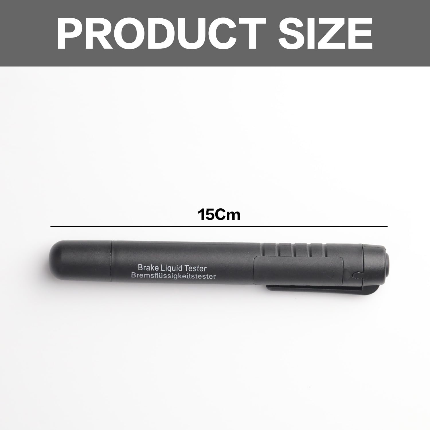 Kaoruo Brake Fluid Tester Pen &ndash; DOT 3, DOT 4, DOT 5.1 Car Brake Fluid Liquid Testing Tool with 5 LED Indicators for Vehicle Maintenance(No Battery Included)