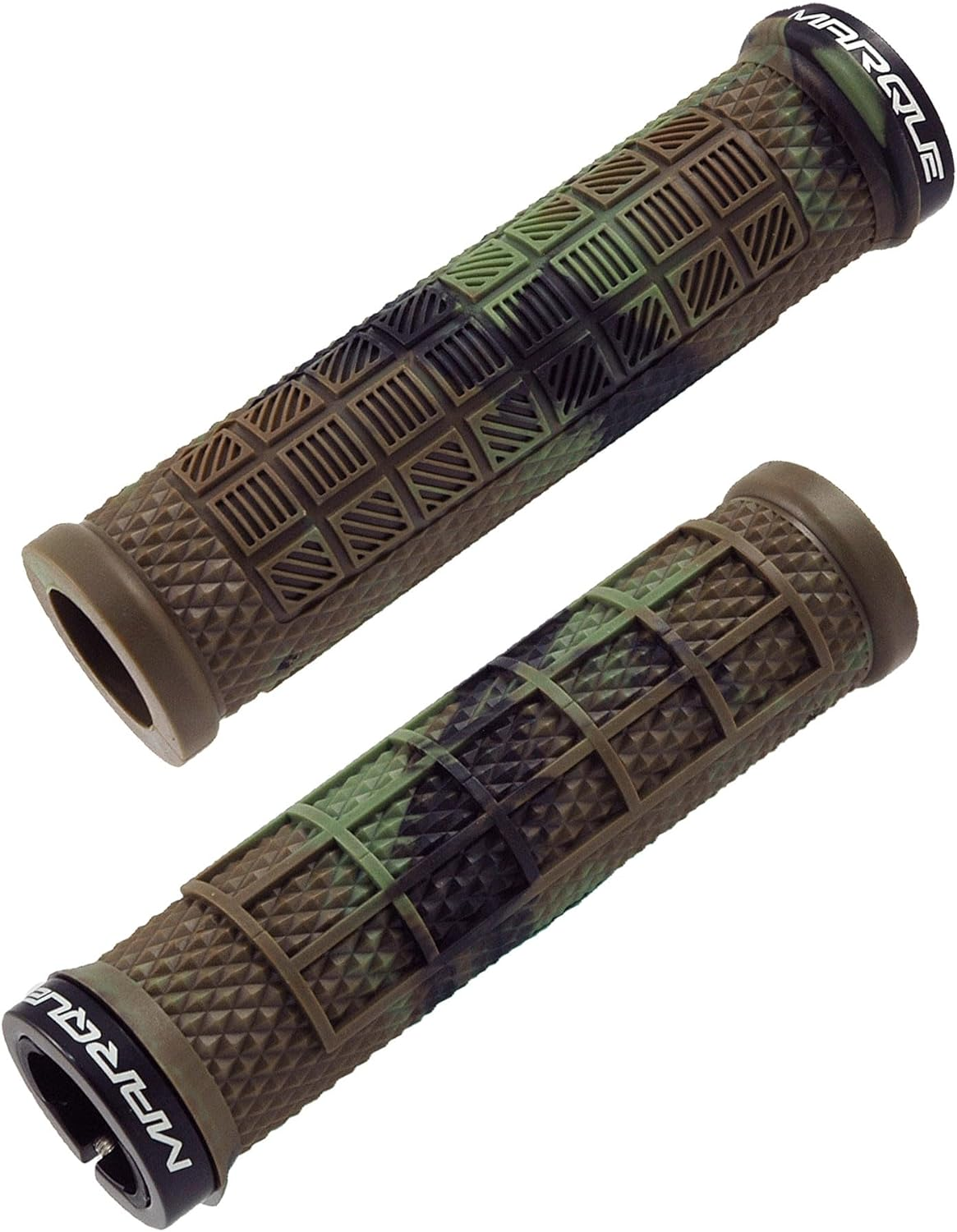 MARQUE Grapple Mountain Bike Handlebar Grips - Single Lock-On Ring MTB and BMX Bicycle Handle Bar with Non-Slip Grip