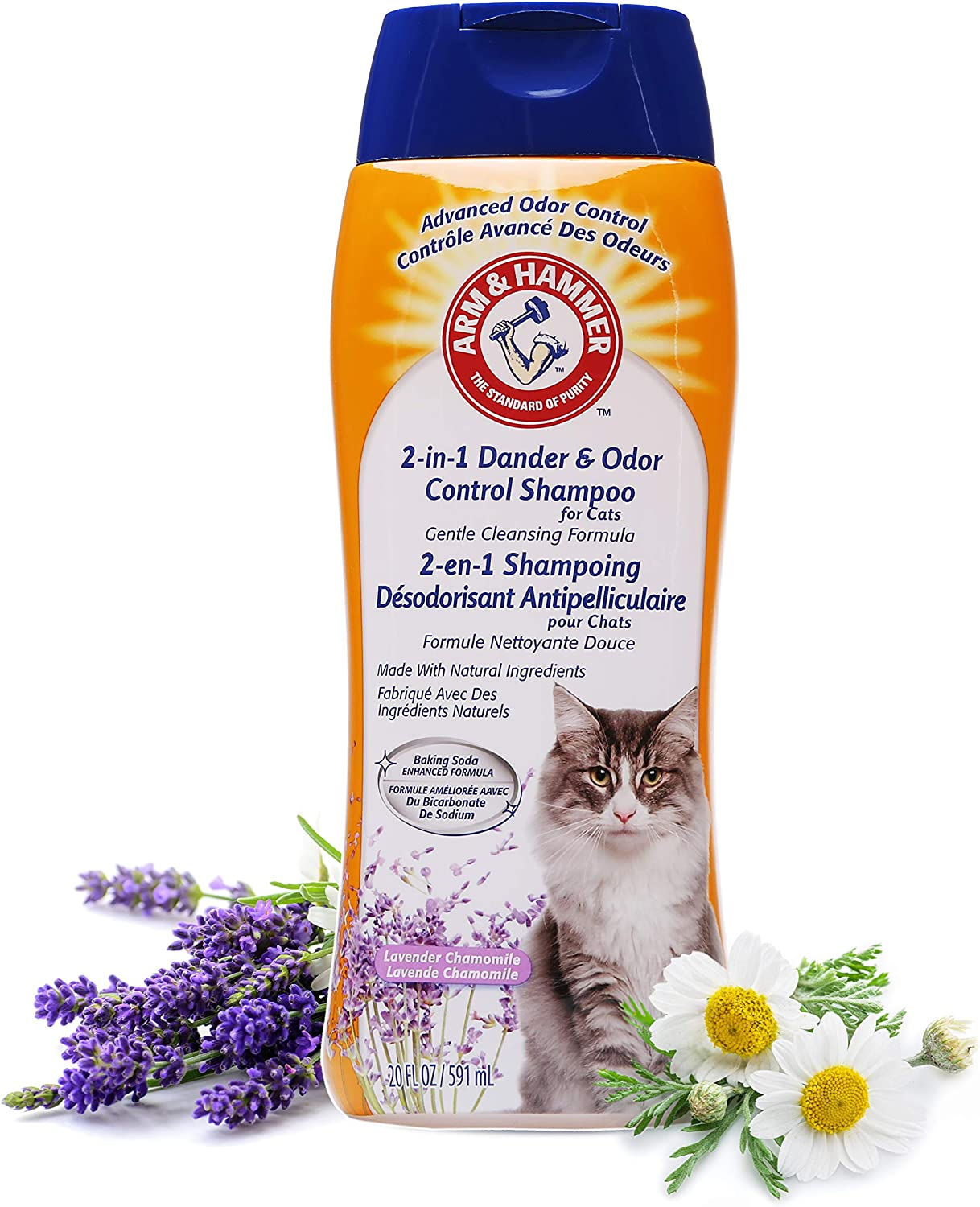 Arm & Hammer 2-In-1 Dander and Odor Control Shampoo for Cats 591 Ml image number 5