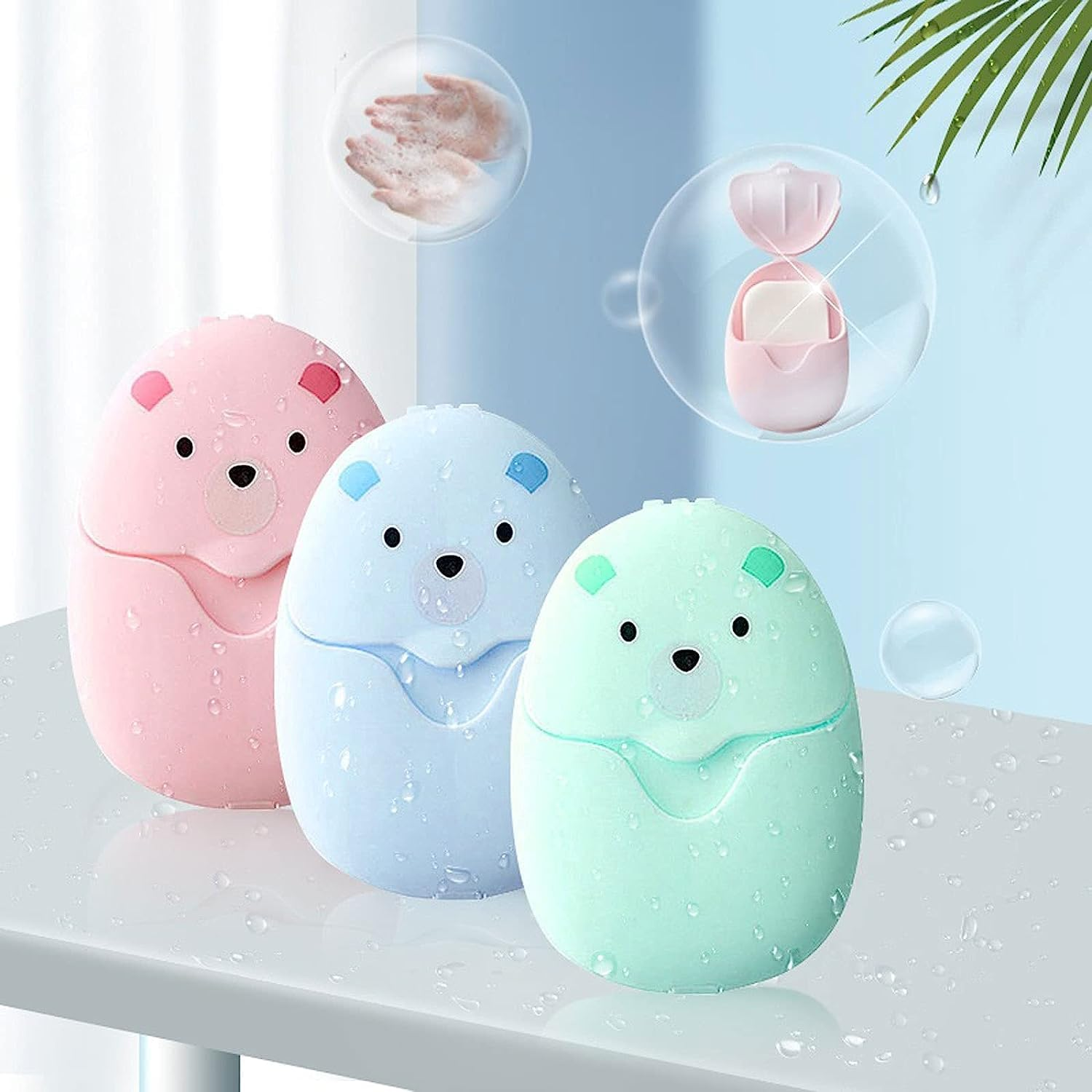 Portable Travel Soap Paper Sheets, 6 Boxes 300 Sheets Mini Disposable Paper Soap Sheets,Travel Soap Paper Sheets Disposable Soap Paper,Disposable Paper Soap Sheets Hand Washing Bath Scented Paper Soap image number 6