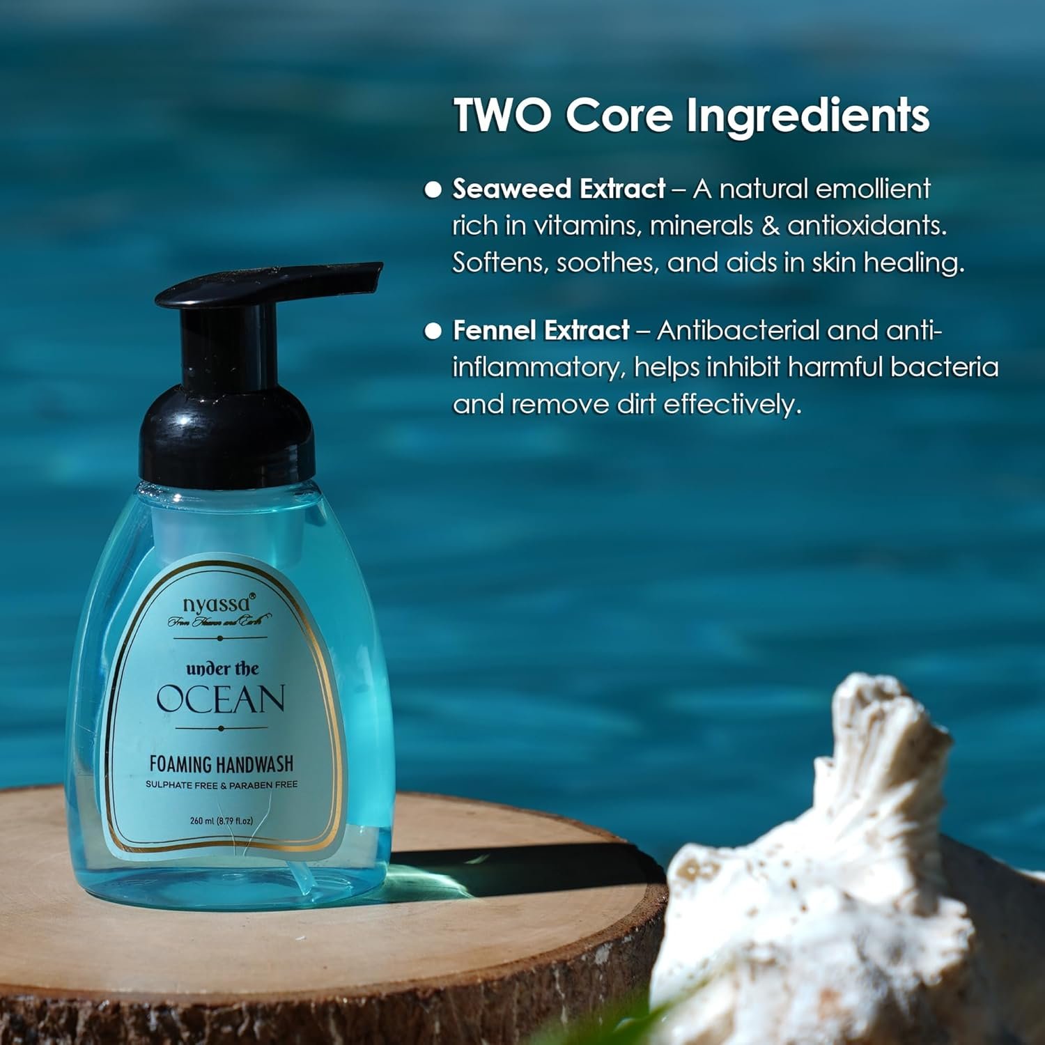 Nyassa under the Ocean Foaming Handwash 260Ml Sulphate and Paraben Free image number 4
