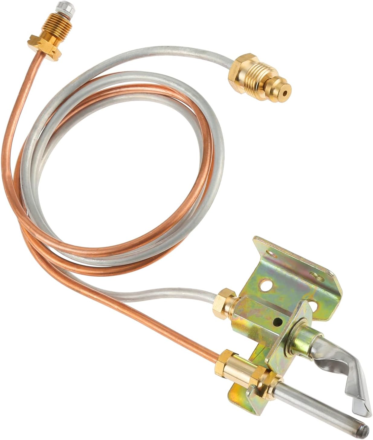 Water Heater Pilot Assembly, LP Propane Gas Water Heater Pilot Assembly Include Pilot Thermocouple and Tubing LP Propane Replacement for Desa, Reddy, All-Pro, Universal, NR, Sears, Remington image number 2