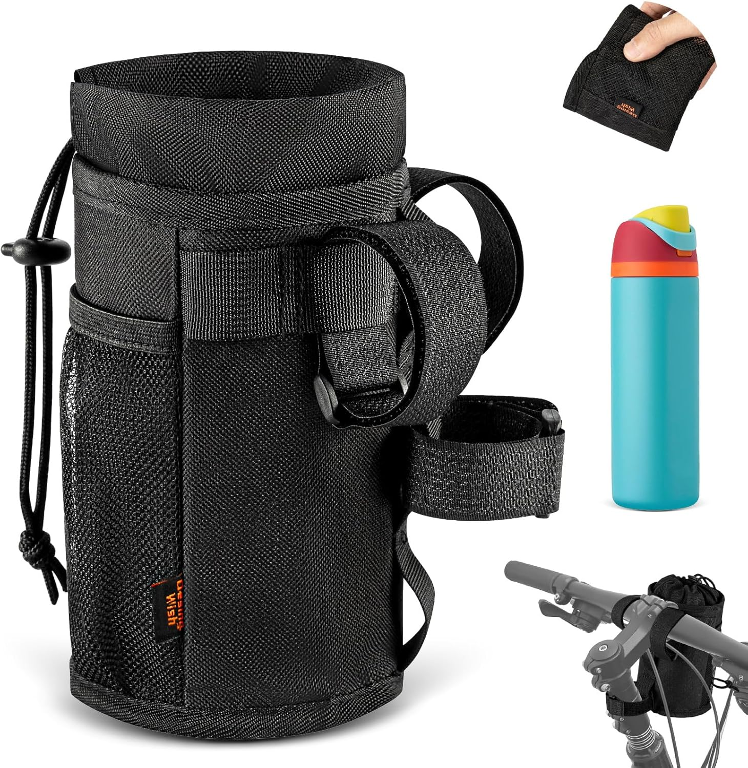 Desing Wish 12-24Oz Drink Holder Bottle Holder Bicycle without Screws Handlebar Water Bottle Holder Bicycle Bottle Holder Drinks Holder Water Bottle Holder Gift