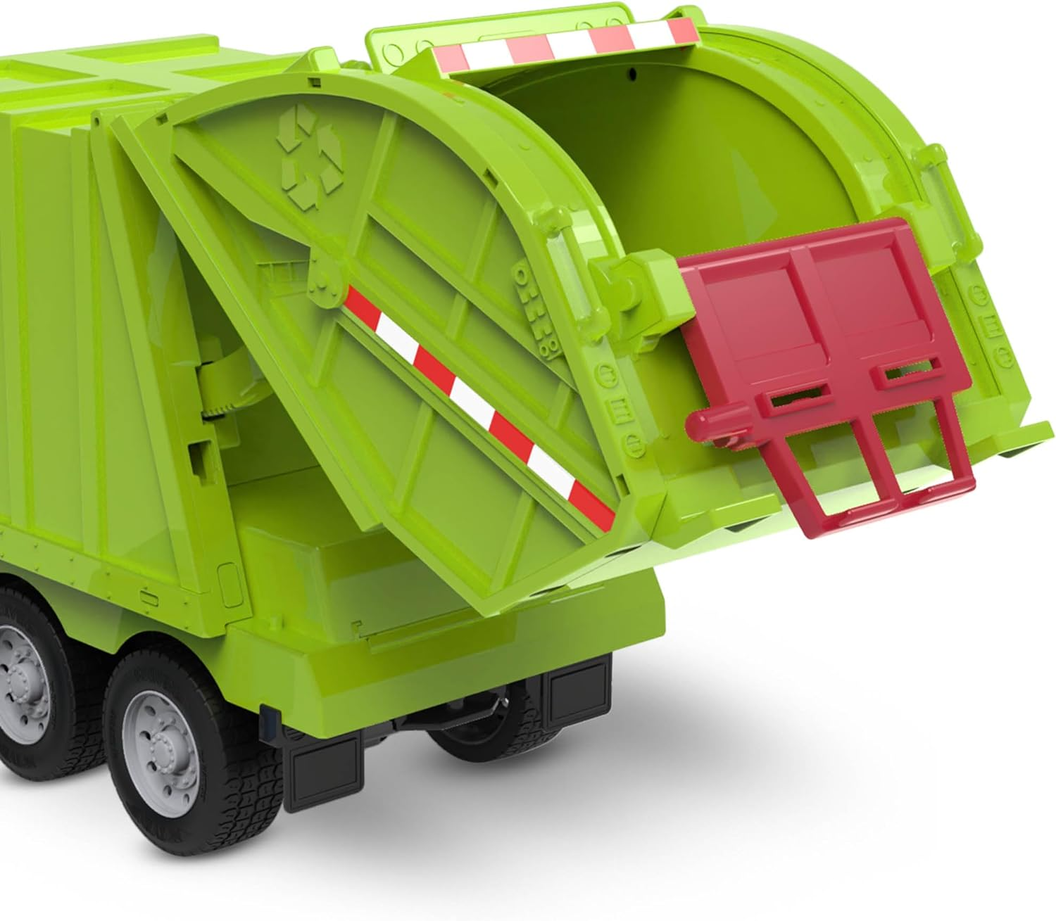 Driven by Battat &ndash; Large 17" Remote Control Recycling Garbage Truck Toy for Kids &ndash; Waste Management Vehicle with Lights, Sounds & Movable Parts &ndash; Educational Sanitation Truck for Boys & Girls Ages 3+ image number 3