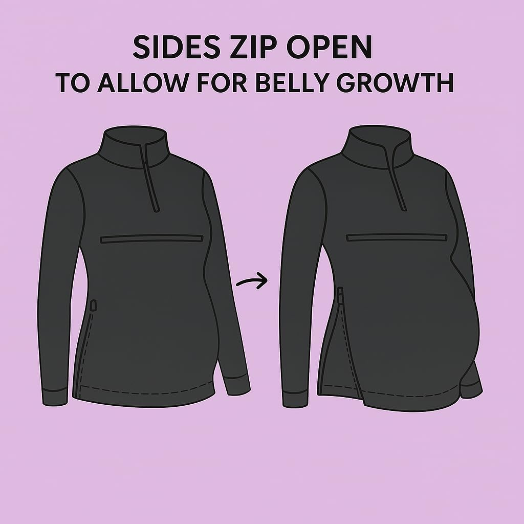 4-In-1 Women'S Maternity and Postpartum Nursing Top Breastfeeding Active Polar Fleece image number 1