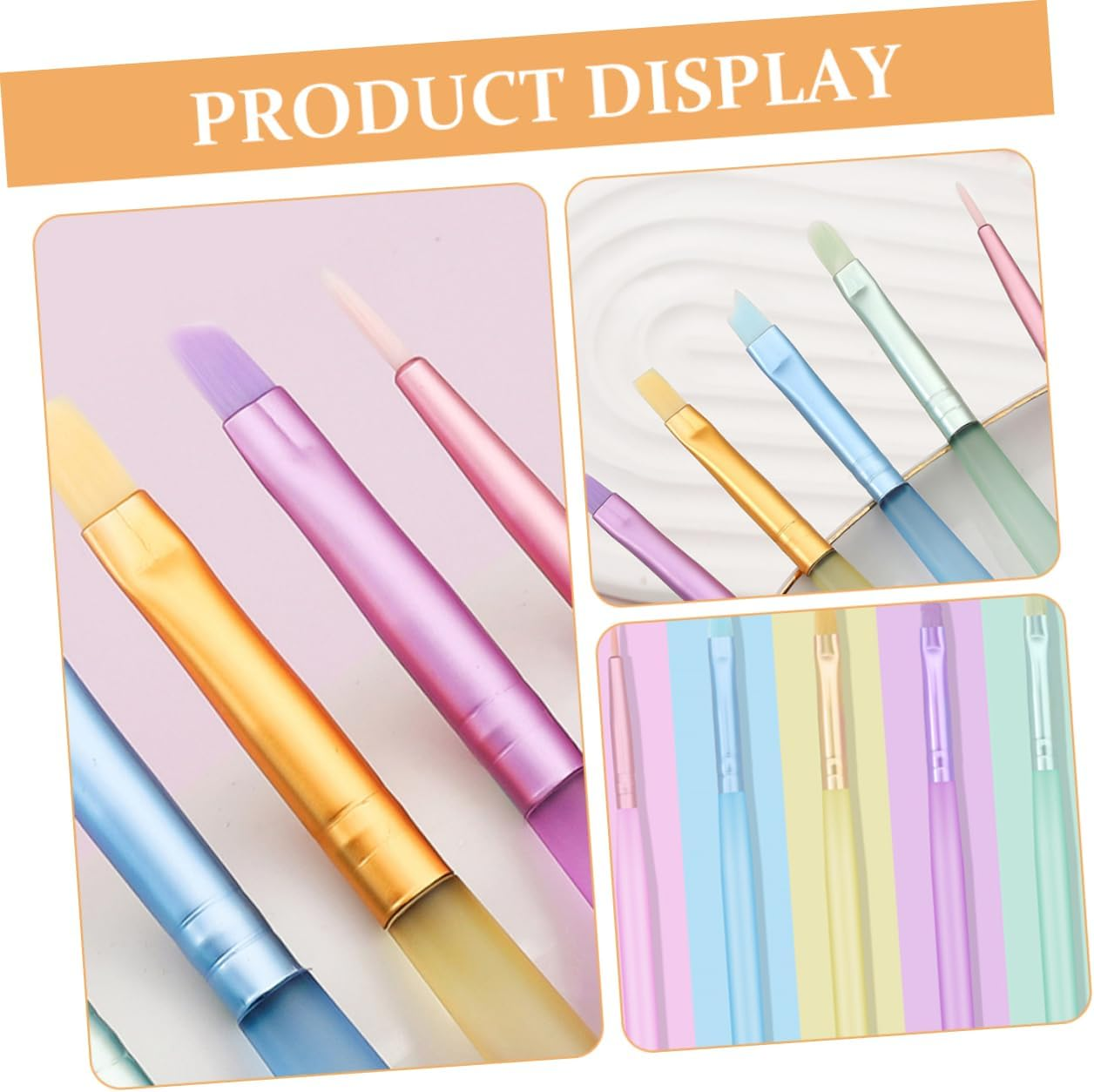 MOTHNUR 5Pcs Nail Art Brush Set Compact Nail Painting Tools for Designs and Lightweight for Creative Manicure For image number 6