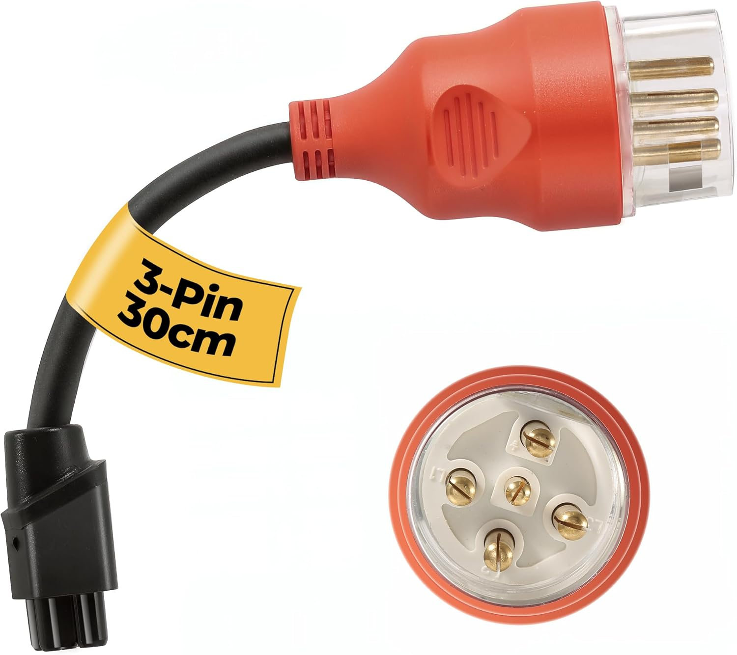 3-Pin to Tesla Adapter, 240V 32A Portable Adapter for Tesla Gen 2, Compatible with Model S, 3, X, Y, Fast Charging for Road Trips, Camping & Hotels (3-Pin) image number 6