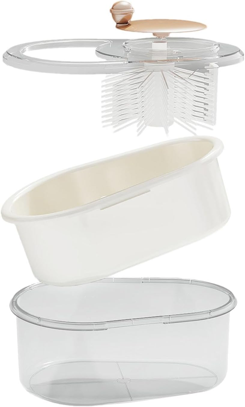 Vegetable Washer Spinner - Kitchen Scrubber Bowl Washing Machine | Efficient Cleaning Vegetable Spinner, Green Vegetable Spinner with Self-Draining System, Efficient Salad Machine image number 6