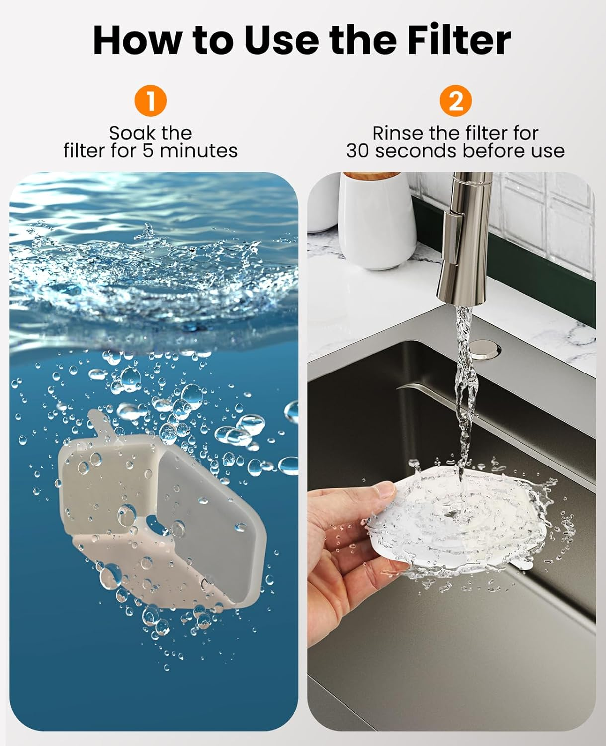 Oneisall 9 Pack Replacement Filters for Cordless 4L Cat Fountain with Motion Sensor