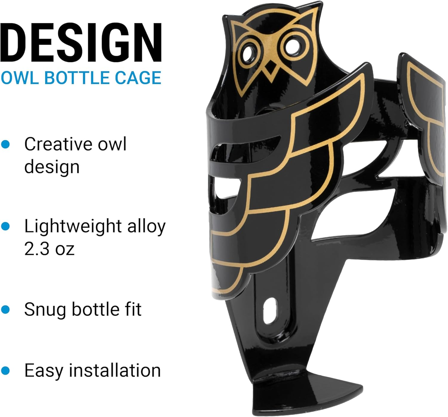 Portland Design Works Owl Water Bottle Cage - White image number 7