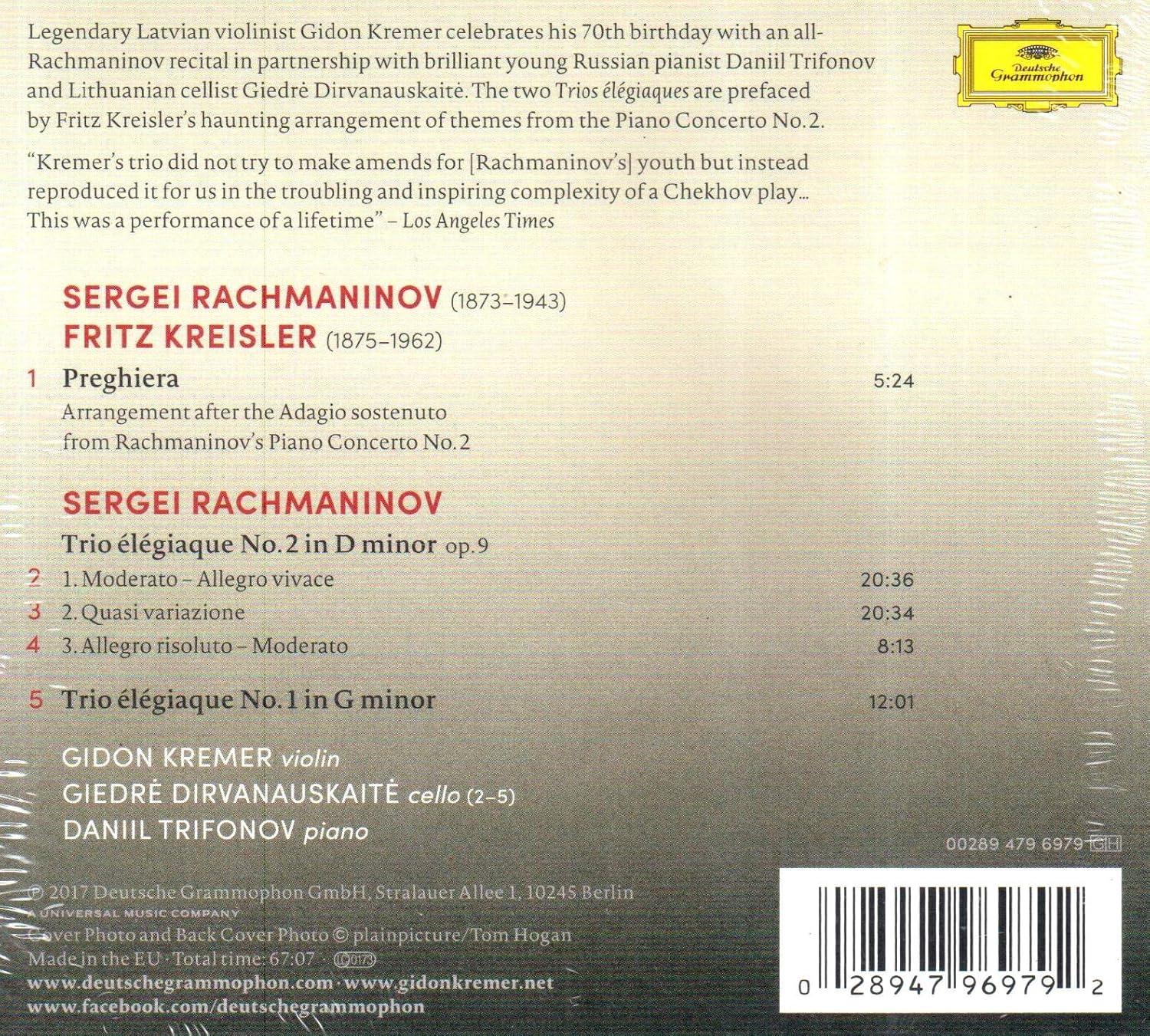 Preghiera - Rachmaninov Piano Trios