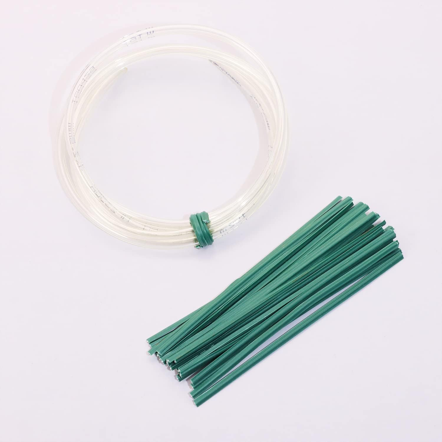 ONLYKXY 80Pcs Plastic Twist Ties Plant Ties Reusable Bread Twist Ties Cake Pop Ties Cable Ties Candy Ties for Bags 4 Inch (Green)