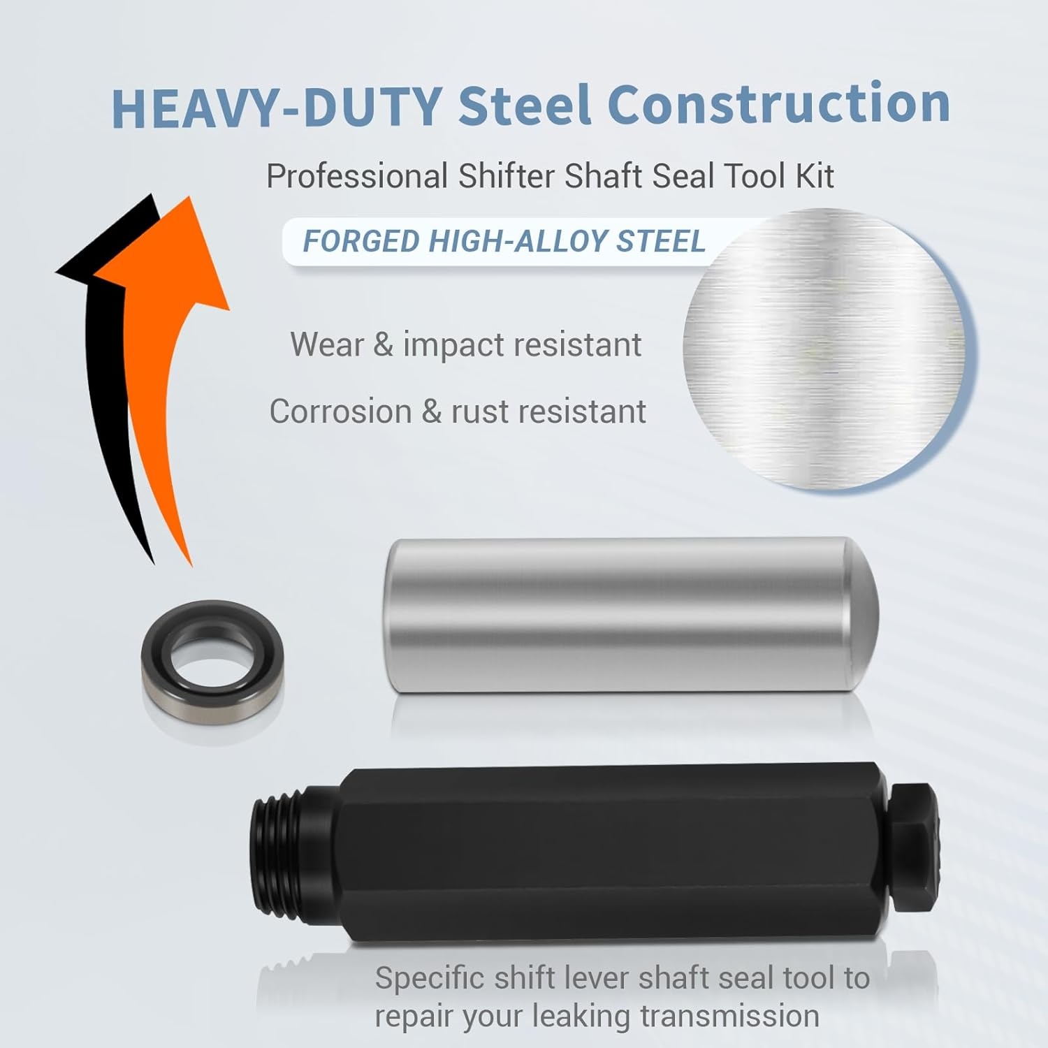 Transmission Shifter Seal Remover & Installer Tools Set with New Seal, Fit for GM 4L60E 4L80E Auto Transmission, for Chevy Trucks with V6 and V8 Engines image number 1