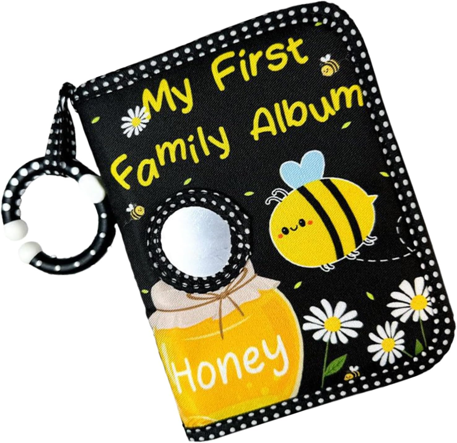 Baby Photo Albums,First Baby Photo Albums 4X6 Pictures - Hold 4X6 Pictures Soft Cloth Book with Safe Mirror, Mom Must Haves for Kids Toddler Family Memory Keepsake Wedding image number 4