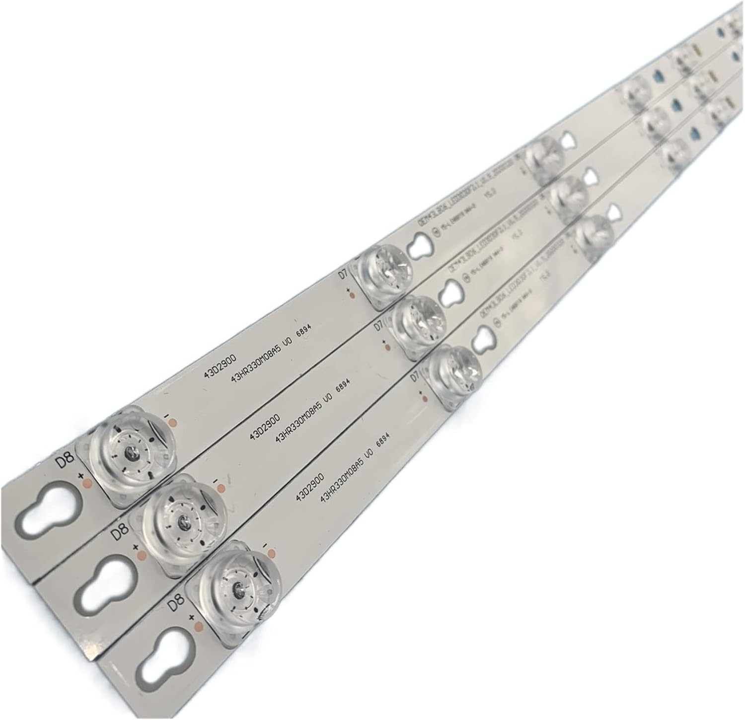 D43A810 U43P6046 Led Backlight L43P1-F 4C-LB4308-ZM02J Tot_43D2900_3X8_3030C_D6T-2D1_4S1Px2 Rev.V2 TV 8 Lamps 6V Fit for TCL image number 1