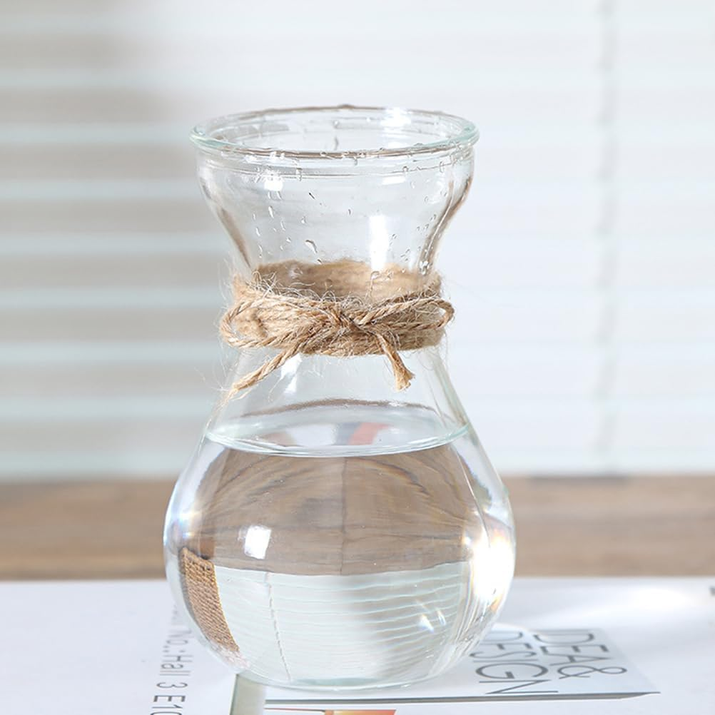 Happyyami 2Pcs Hyacinth Vase Ikebana Vases Vintage Glass Vase Glass Terrariums for Plants Vintage Flower Vase Hyacinth Bulb Vase Hydroponic Bottle Vases Flower Arrangement Container Planter image number 4