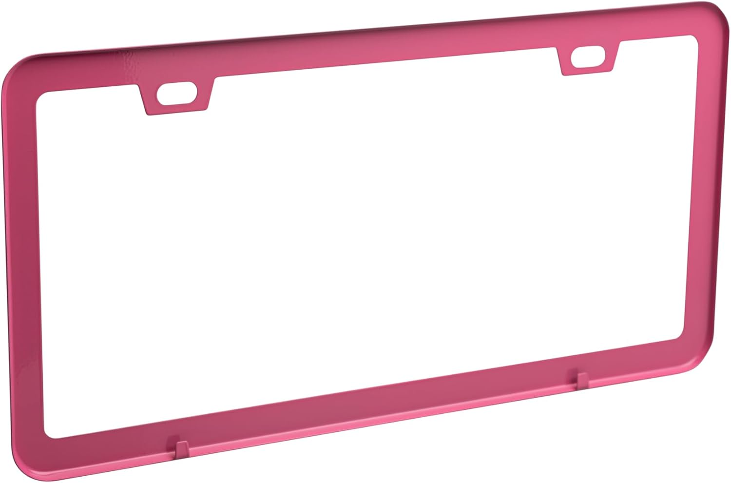 Plate Jade 2 Pack Premium Matte License Plate Frame, Solid Rust-Proof Aluminum Holder with 2 Holes, Universal Car Frame for Women and Man, Including Screws (Matte Pink) - Red image number 2