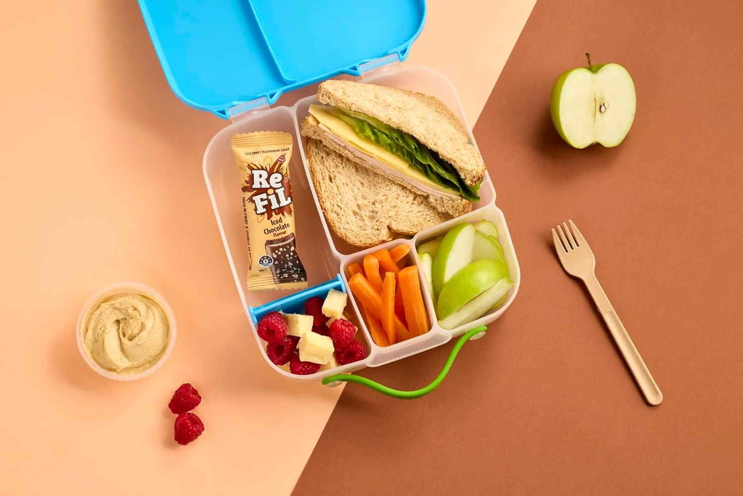 Refil Iced Chocolate Snack Bars, High Fibre, Protein, Less than 1 Teaspoon Sugar, 4Pk, 120G image number 4