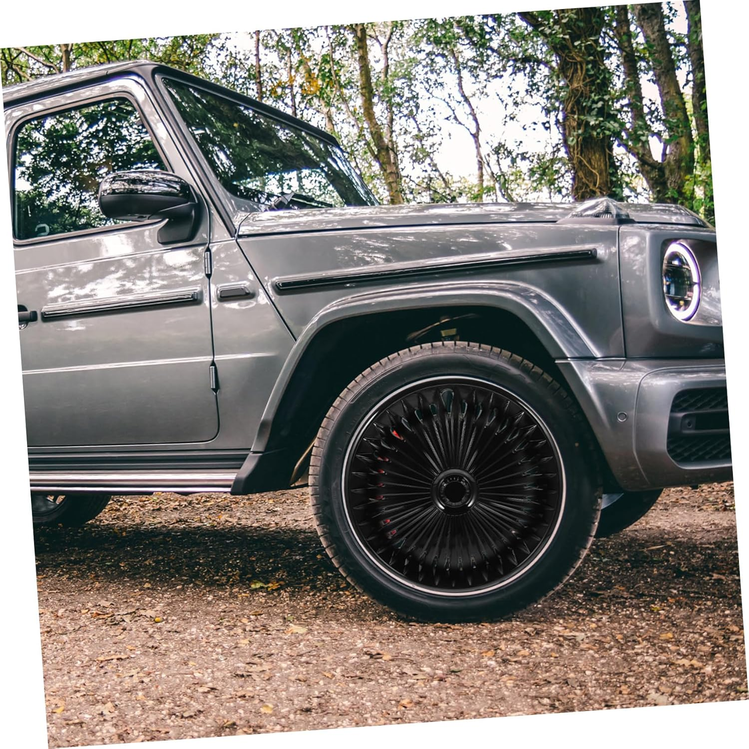 BELLIFFY 15-Inch Black Universal Automotive Wheel Cover Decorative for Cars Stylish Wheel Protection Compatible Most Vehicles image number 6