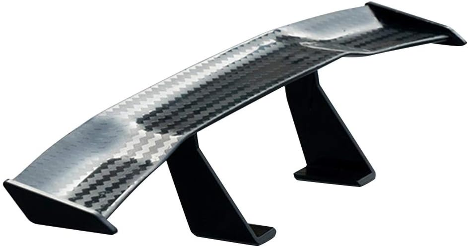 Universal Car Mini Spoiler Wing Small Model Carbon Fiber Auto Car Tail Decoration Spoiler Wing image number 1