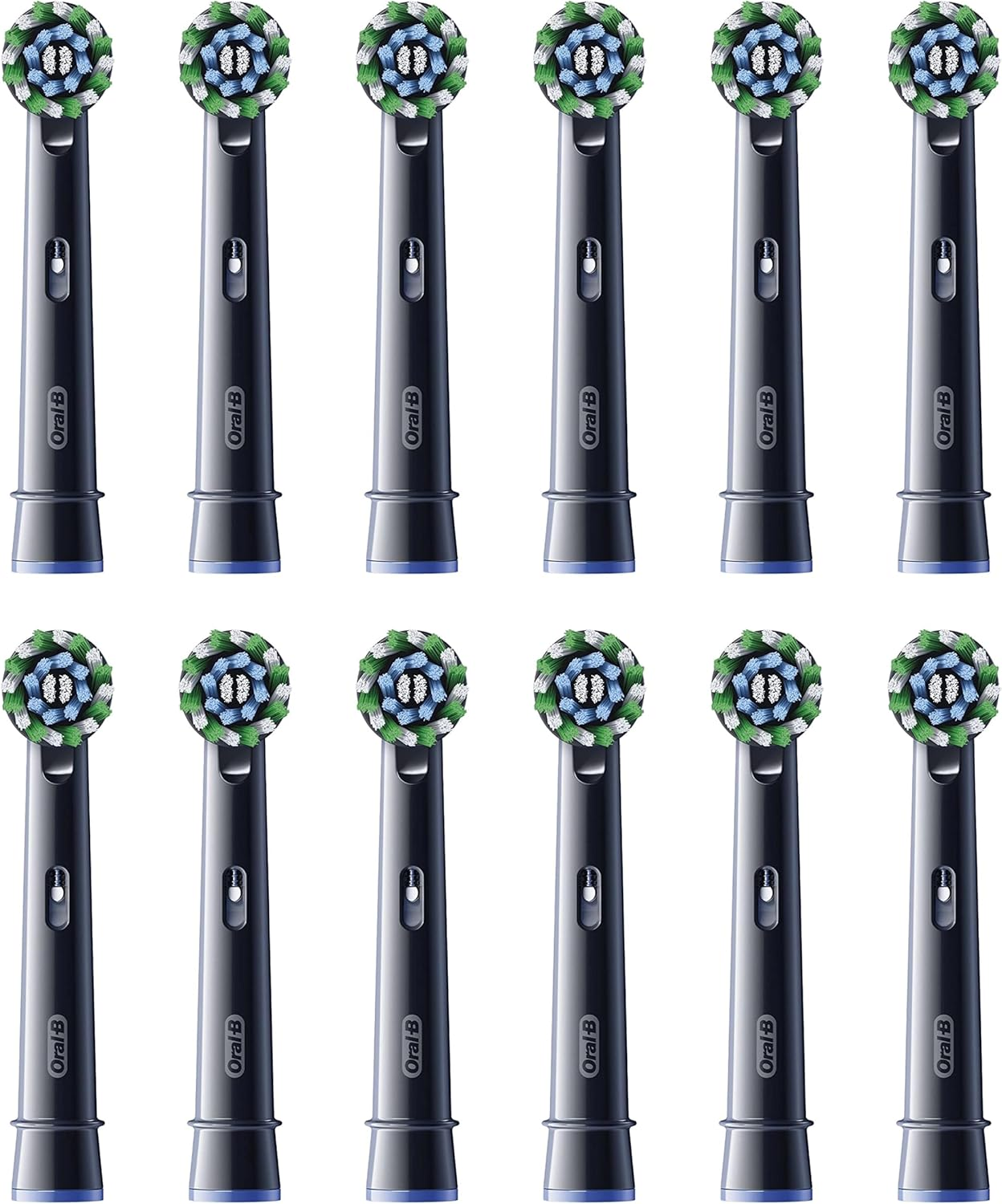 Oral-B Pro Crossaction Aufsteckb&uuml;rsten F&uuml;r Elektrische Zahnb&uuml;rste, 12 St&uuml;ck, Zahnreinigung, X-Borsten, Original Oral-B Zahnb&uuml;rstenaufsatz, Briefkastenf&auml;hige Verpackung, Made in Germany, Schwarz