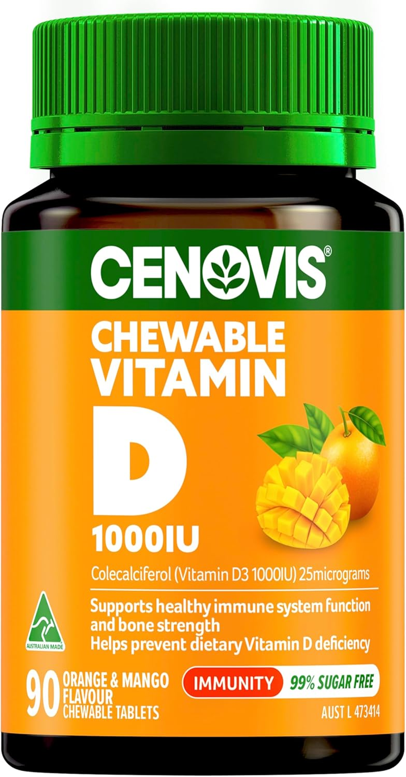 Cenovis Adult Vitamin D 1000IU Chewable 90 Tablets image number 4