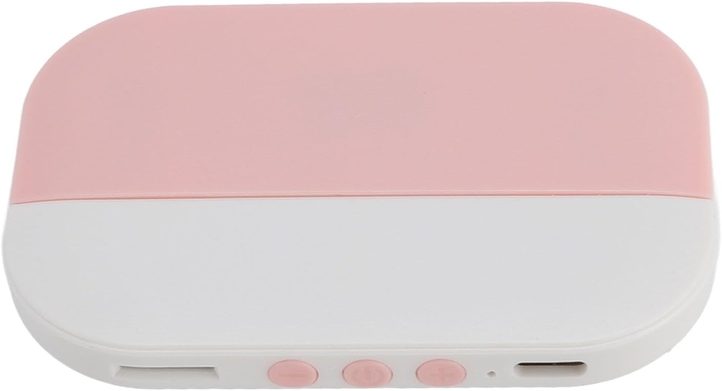 Pillow Speaker for Sleeping, Bluetooth 5.2 with 20Hrs Playtime, 3D Stereo Sound Bone Conduction Speaker with TF Card Support for Bedside Sleeping Meditation Relaxation (Pink)